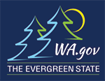 WA.gov color logo example on dark background